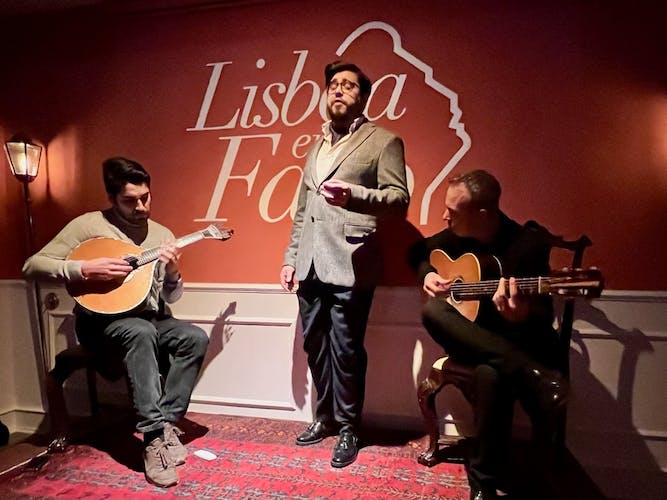 Intimate live Fado music show in Lisbon with Port wine tasting