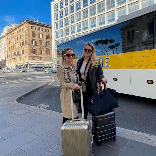 Roma: SIT Traslado en autobús de Roma Termini al aeropuerto de Fiumicino