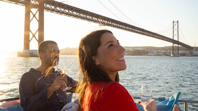 Sunset Boat Cruise with Wine in Lisbon