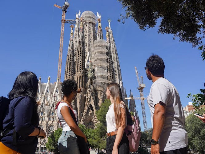 Visita guiada al Parque Güell y la Sagrada Familia con acceso a la torre