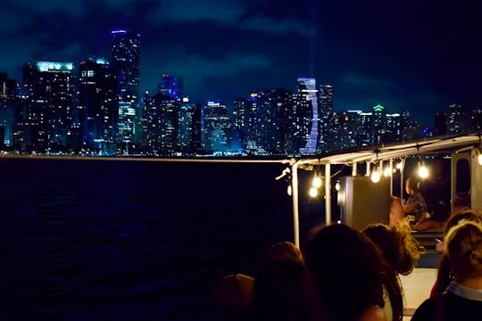 Miami night party boat cruise