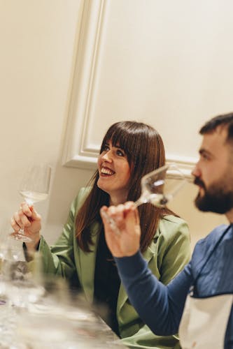 Pasta cooking class and wine tasting with sommelier