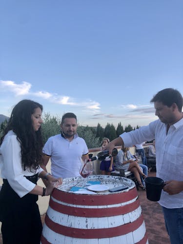 Chianti Rufina tour with wine tasting and lunch at Villa Travignoli