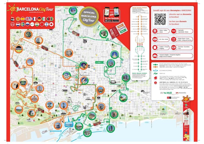 Recorrido en autobús turístico por Barcelona con entrada al Museo MOCO