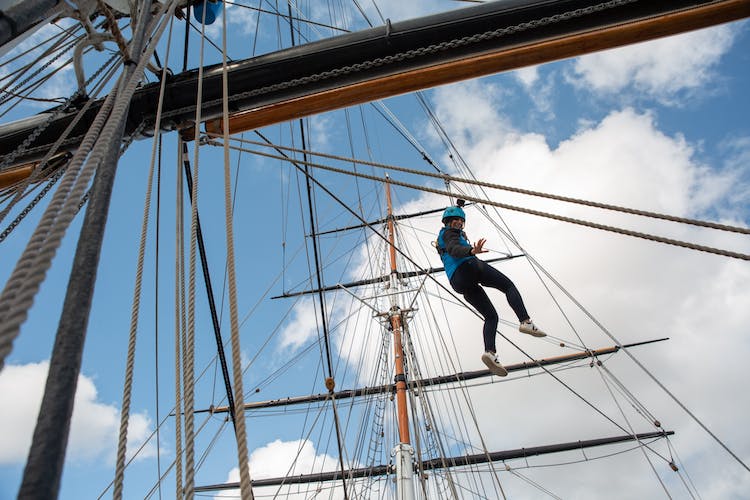 Cutty Sark rig climbing experience
