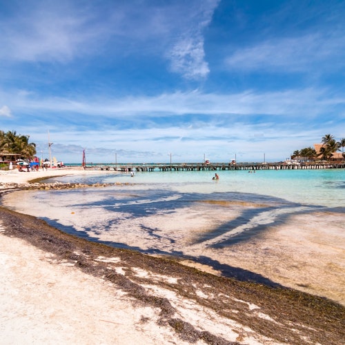 Isla Mujeres: Excursión en catamarán con snorkel y club de playa desde Cancún