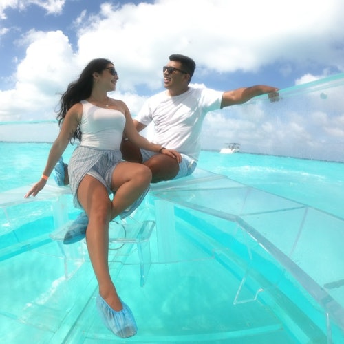 Cancún: Paseo en Barco de Cristal por la Laguna Nichupté