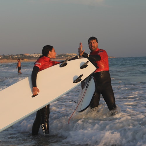 Armação de Pêra: Primera experiencia de surf