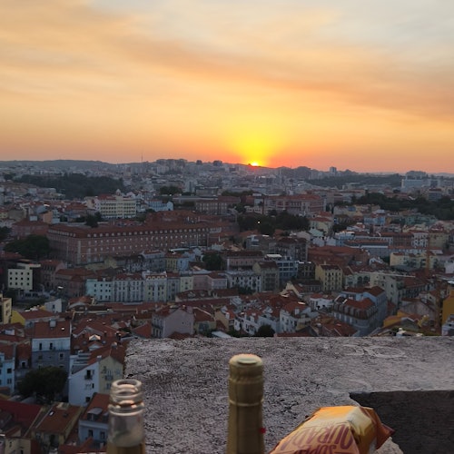 Church of Our Lady of Grace: Golden Hour at Convento da Graça Terrace