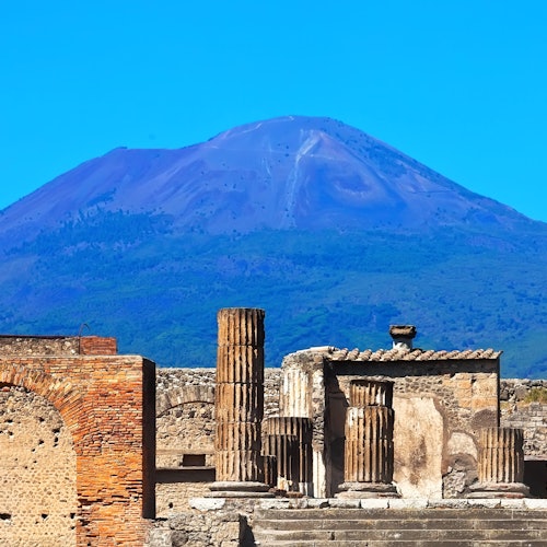 Pompeya y Sorrento: Excursión de un día desde Roma + Comida + Degustación de Limoncello
