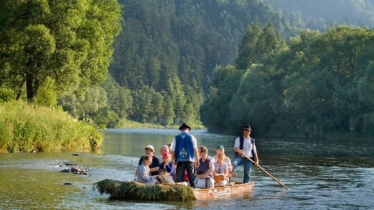 Rafting en el desfiladero del río Dunajec desde Cracovia