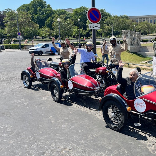 París: Visita guiada a los monumentos en sidecar