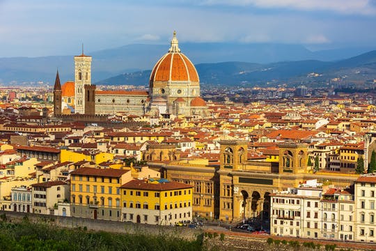 Ruta por la ciudad de Florencia en bus de City Sightseeing con tren de alta velocidad desde Roma