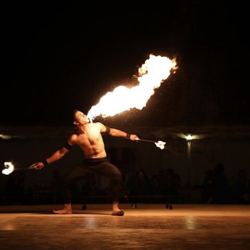 Dubai: Fuerte Lisaili con paseo en camello, cena barbacoa, espectáculos en vivo y traslado al hotel