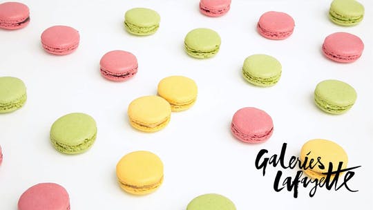 French macaron baking class at Galeries Lafayette