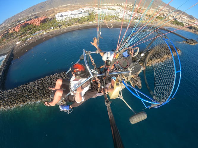 Vuelo acrobático en paratrike sobre Tenerife