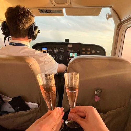 Miami: Private Sunset Airplane Tour + Drinks