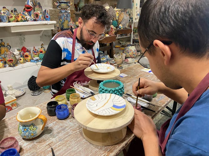 Taller de cerámica en el corazón de Caltagirone