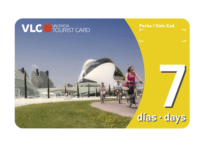 Tarjeta turística de Valencia de 7 días sin transporte