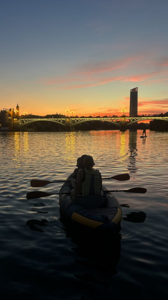 Sunset kayaking experience in Seville