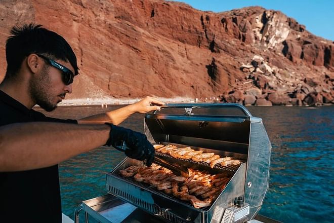 Catamaran Cruise with BBQ and Open Bar from Vlychada