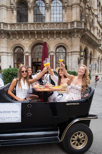 Vienna breakfast and culture tour in a vintage oldtimer vehicle