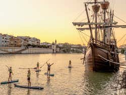 Alquiler de equipo de paddle surf en Sevilla