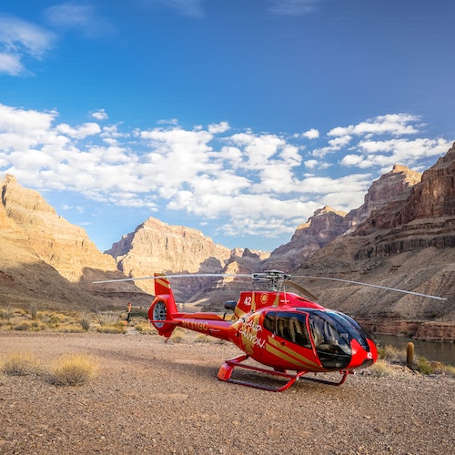 Gran Cañón: Aterrizaje en helicóptero desde Las Vegas + Regreso opcional al atardecer