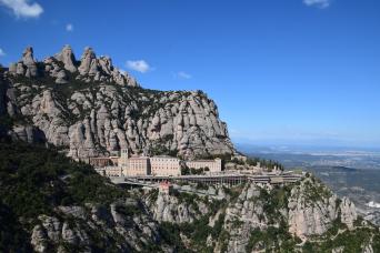 Montserrat from Barcelona with cog-wheel train
