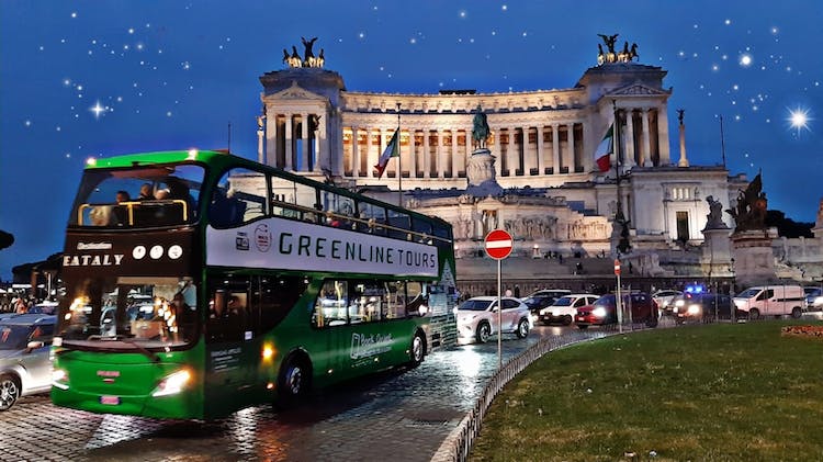 Rome open bus night tour